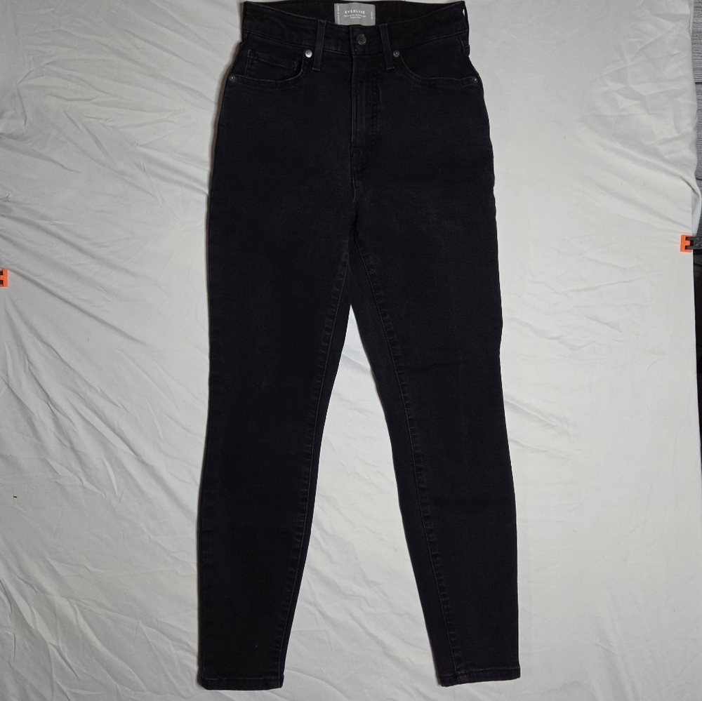 Everlane Black Skinny Crop Jeans - Size 26 - Excellent Pre Owned Condition